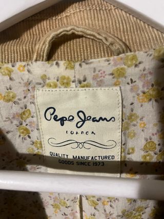Americana pana Pepe Jeans beige Talla L