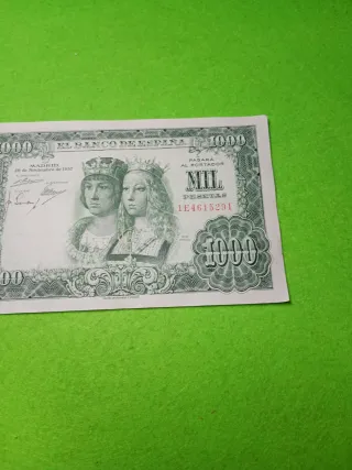 Billete 1000 Pesetas El Banco de España 1957