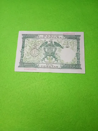 Billete 1000 Pesetas El Banco de España 1957