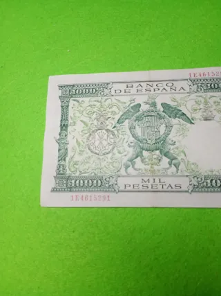 Billete 1000 Pesetas El Banco de España 1957