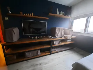 Mueble retro madera y metal