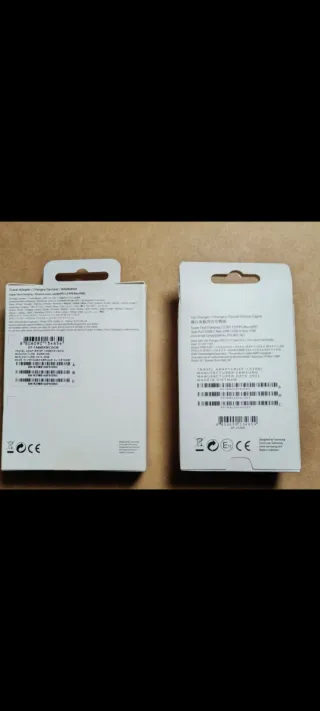 DOS CARGADORES SAMSUNG DE 45W CARGA RÁPIDA Y COCHE