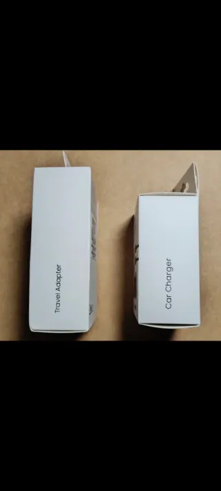 DOS CARGADORES SAMSUNG DE 45W CARGA RÁPIDA Y COCHE