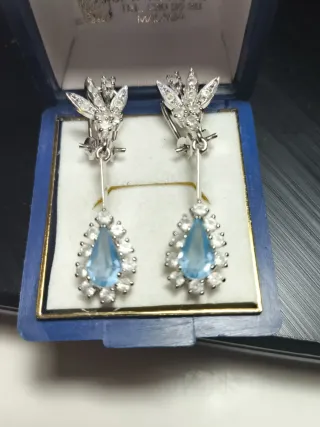 Impresionantes pendientes vintage plata 925