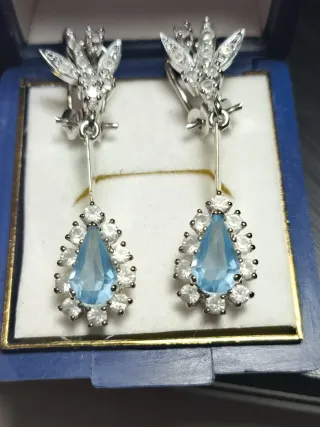 Impresionantes pendientes vintage plata 925