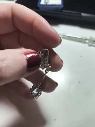 Impresionantes pendientes vintage plata 925