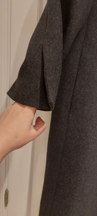 Abrigo Zara Gris Talla L