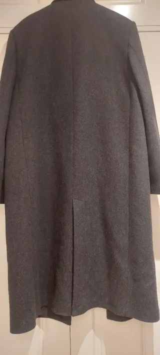 Abrigo Zara Gris Talla L