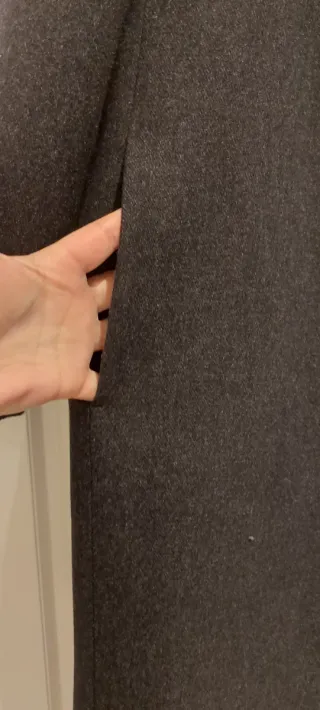 Abrigo Zara Gris Talla L