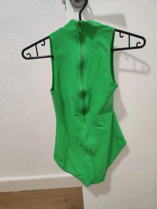 Maillot patinaje artístico verde
