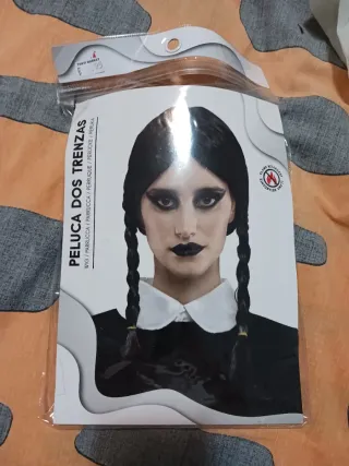 Disfraz Miércoles Addams Negro Calaveras