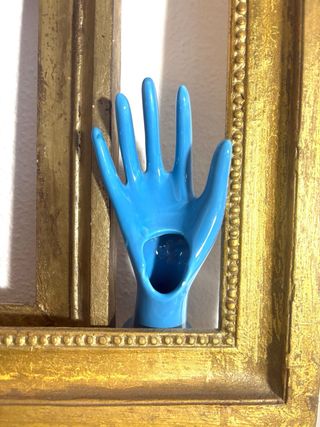 FIGURA FLORERO EXPOSITOR VINTAGE.