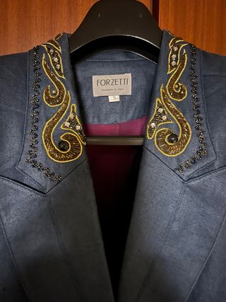 Americana Forzetti Lino Bordada(color foto 2)