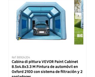 Tienda Inflable VEVOR 8.5x4.6x3m
