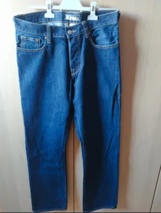 Pantalón Vaquero H&M Hombre Azul