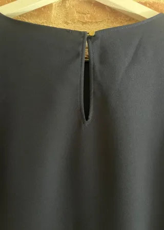 Vestido Zara azul y naranja talla L