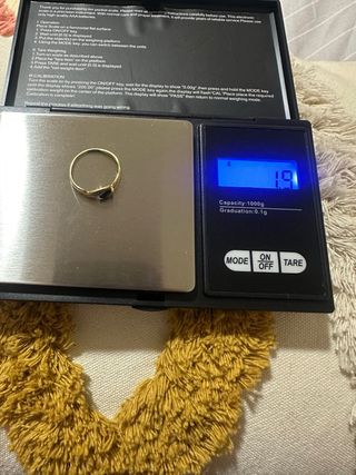 Anillo Oro 18k Zafiro