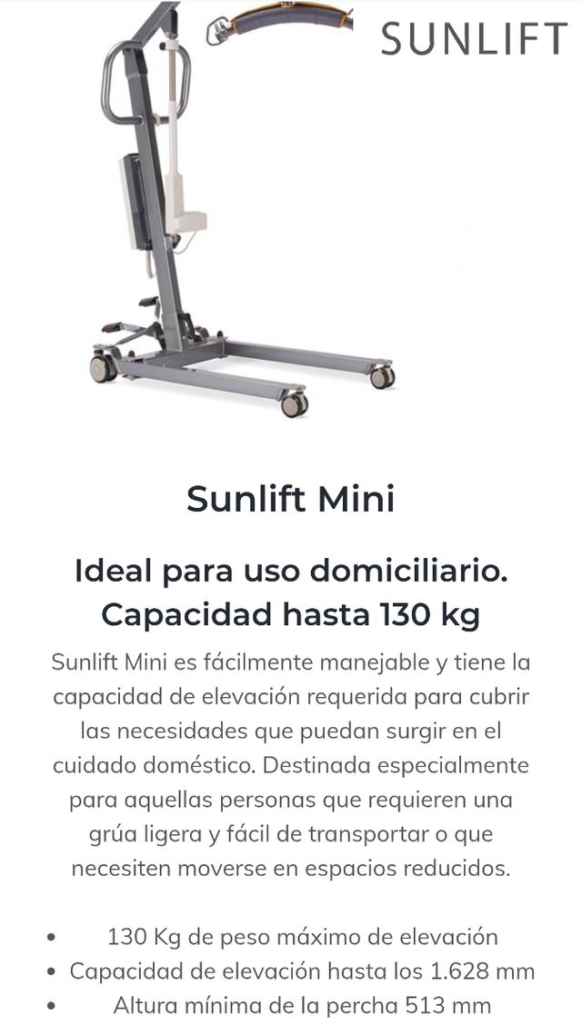 Grúa movilidad reducida