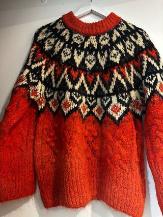 Jersey de lana multicolor