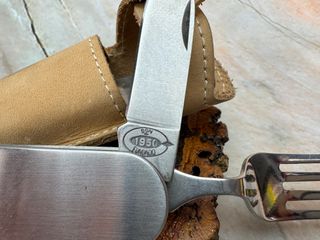 Juego de cubiertos plegables para acampada con fun