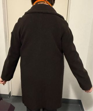 Cappotto nero in lana Roberto Verino