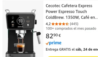 Cafetera Cecotec Express Power Espresso Touch