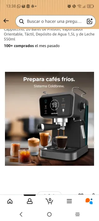 Cafetera Cecotec Express Power Espresso Touch