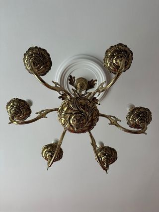 Lampara de bronce
