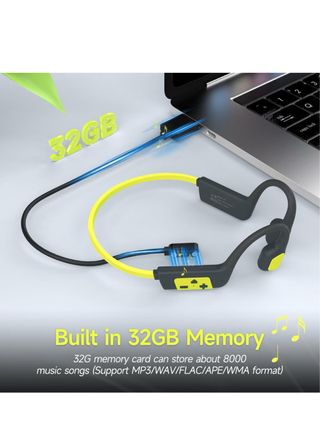 Cuffie Nuoto Conduzione Ossea IP68