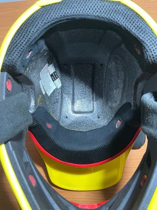 Casco Motocross Fox Amarillo y Rojo