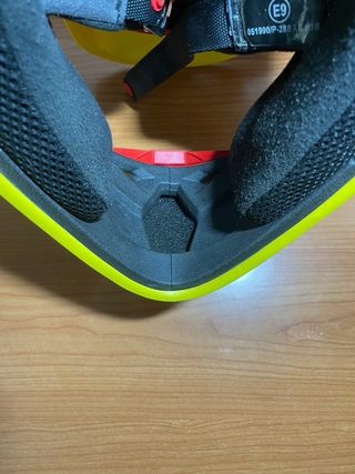 Casco Motocross Fox Amarillo y Rojo