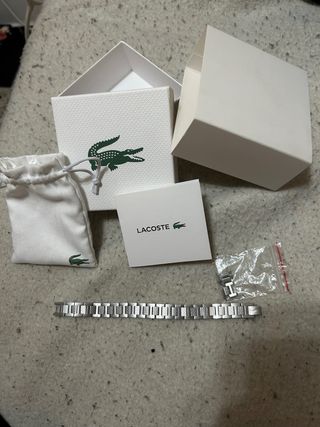 Pulsera Lacoste Original Plata