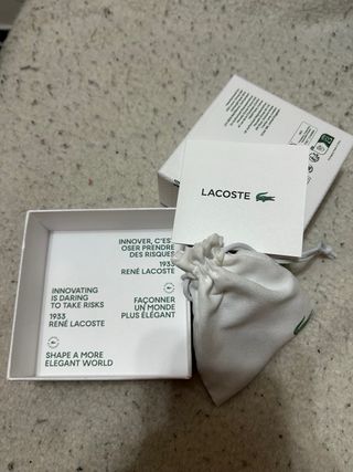 Pulsera Lacoste Original Plata
