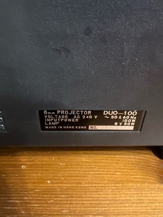 Proyector Super 8/Regular 8 DUO-100