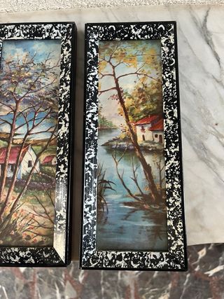 Marcos decorativos con ilustraciones