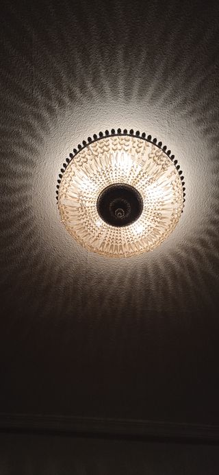 LAMPARA DE TECHO CIRCULAR DE LAGRIMAS DE CRISTAL