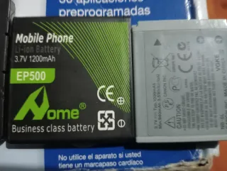 Baterías NOME EP500 y Canon NB-6L
