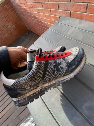 Zapatillas Premiata Hombre Negro/Gris