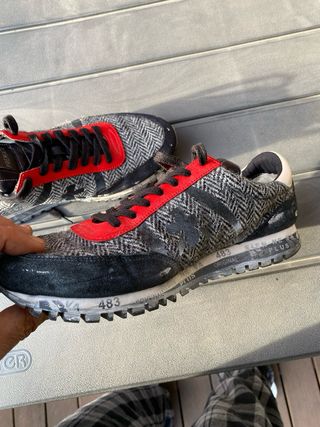 Zapatillas Premiata Hombre Negro/Gris