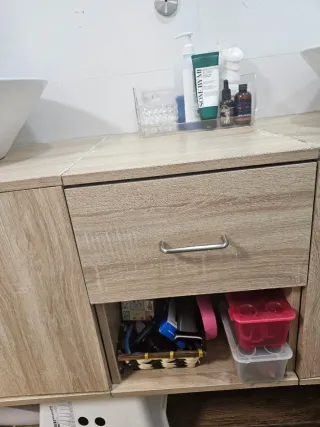 Mueble de baño doble lavabo + espejo
