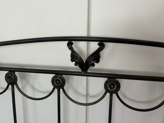 Cabecero de cama de forja negro