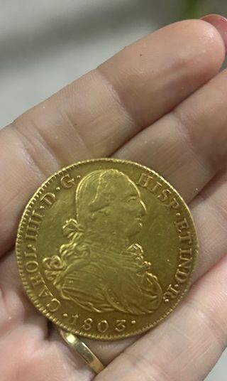 Moneda de Oro 1803 Carlos IIII