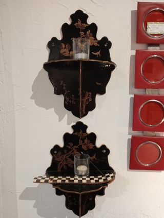 Peana estantería pared decorativas antigua madera