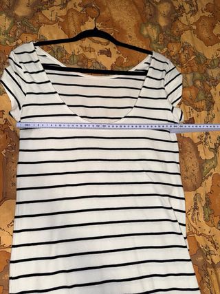 Vestito a righe bianco e nero