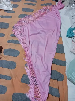 Chal flamenco con flecos