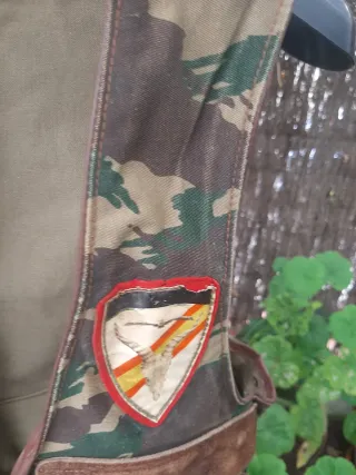 Chaleco de caza vintage camuflaje