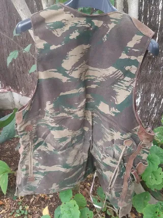 Chaleco de caza vintage camuflaje