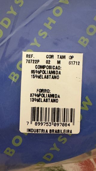 Bañador azul BODYSHOW Made in Brazil