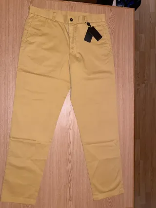 Pantalón Purificación García Hombre Amarillo