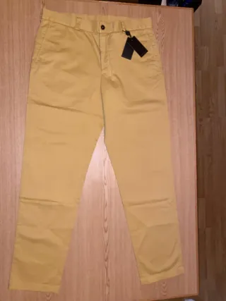 Pantalón Purificación García Hombre Amarillo